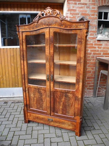 Bücherschrank vitrine antik - bücherschrank,