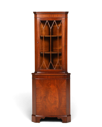 Englische eckvitrine mahagoni - englische,