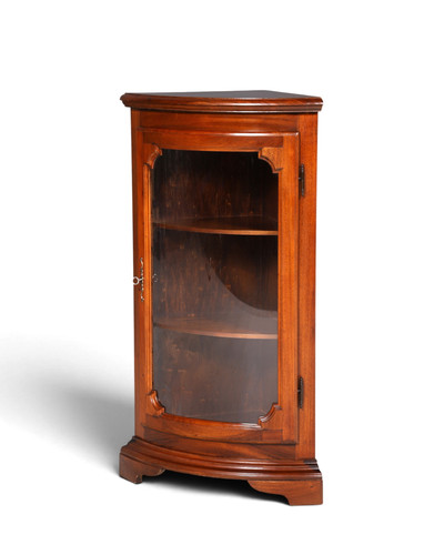 Englische eckvitrine mahagoni - eckvitrine,